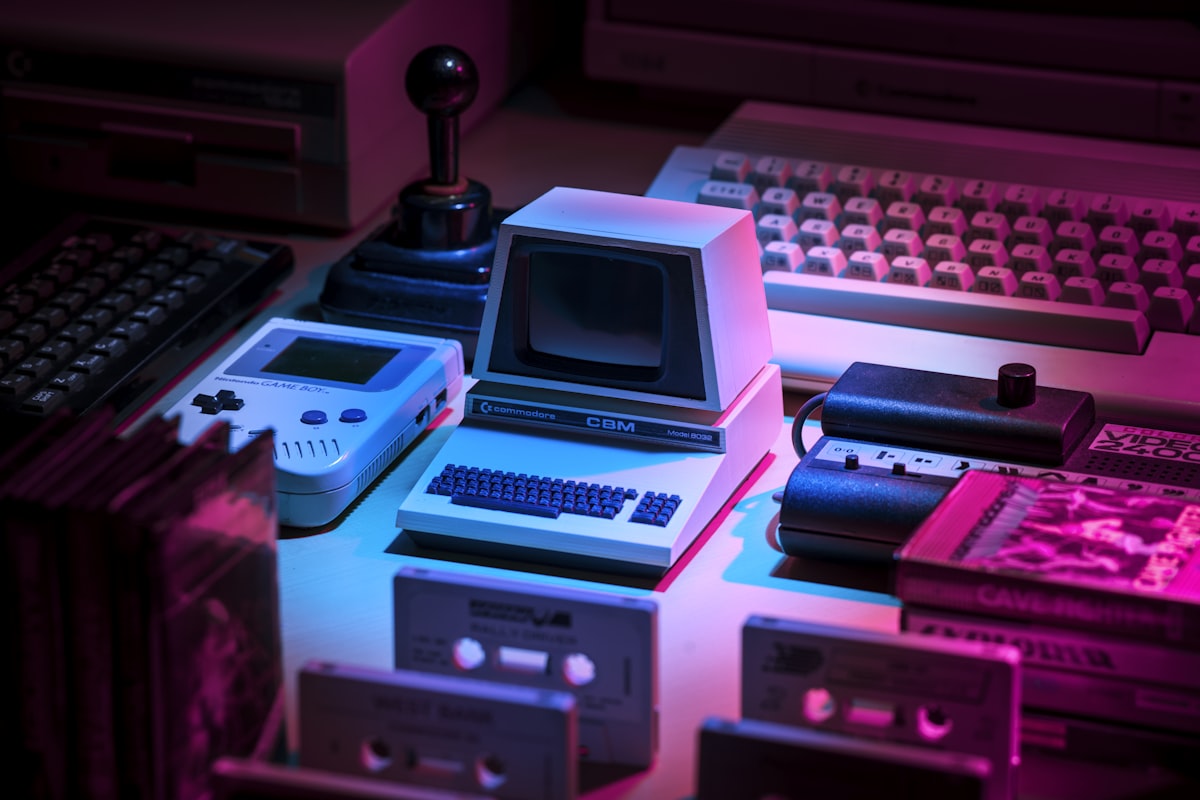 Retro handheld hardware and distributed computing architecture