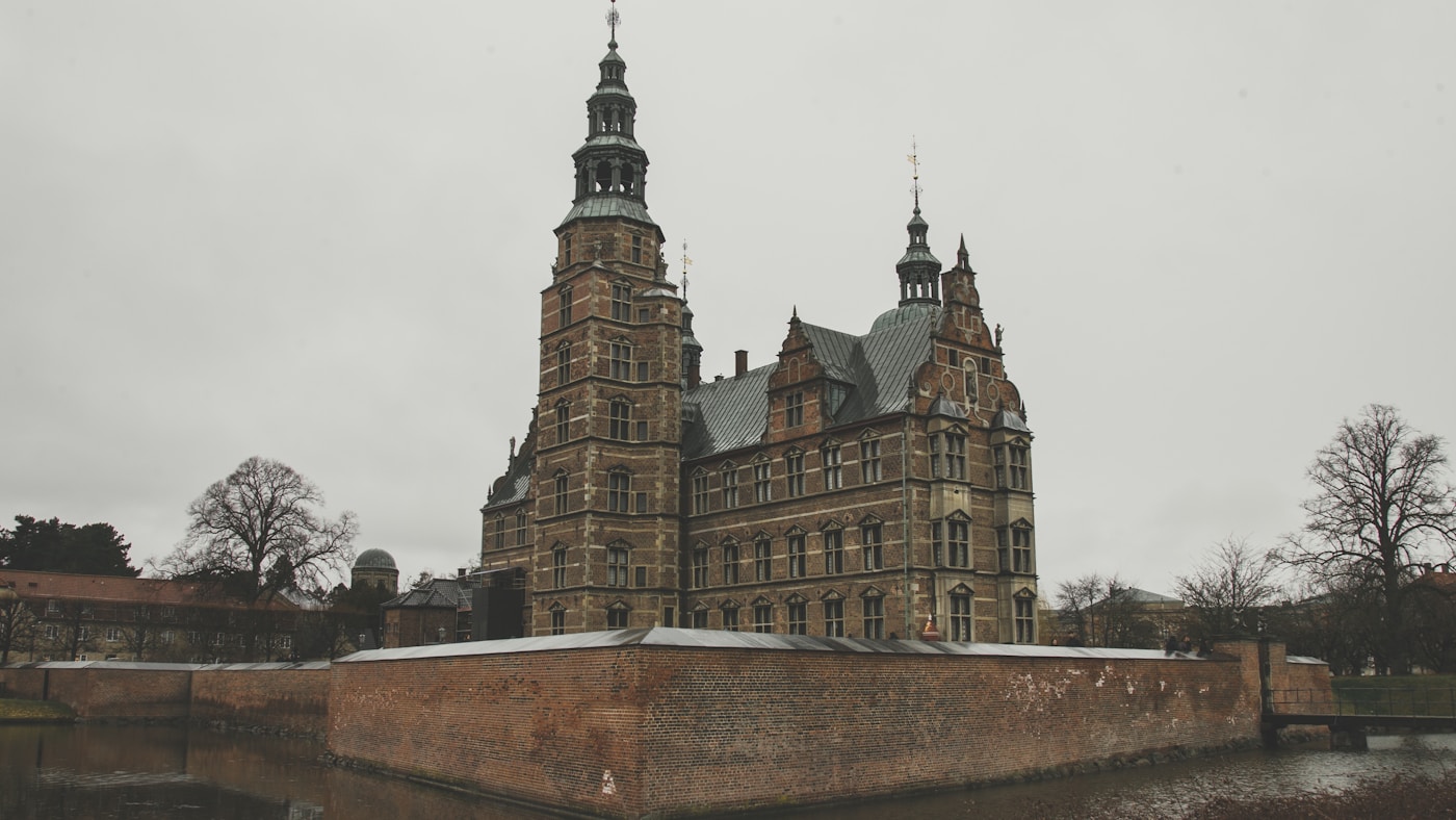 Castle surrounded by a moat