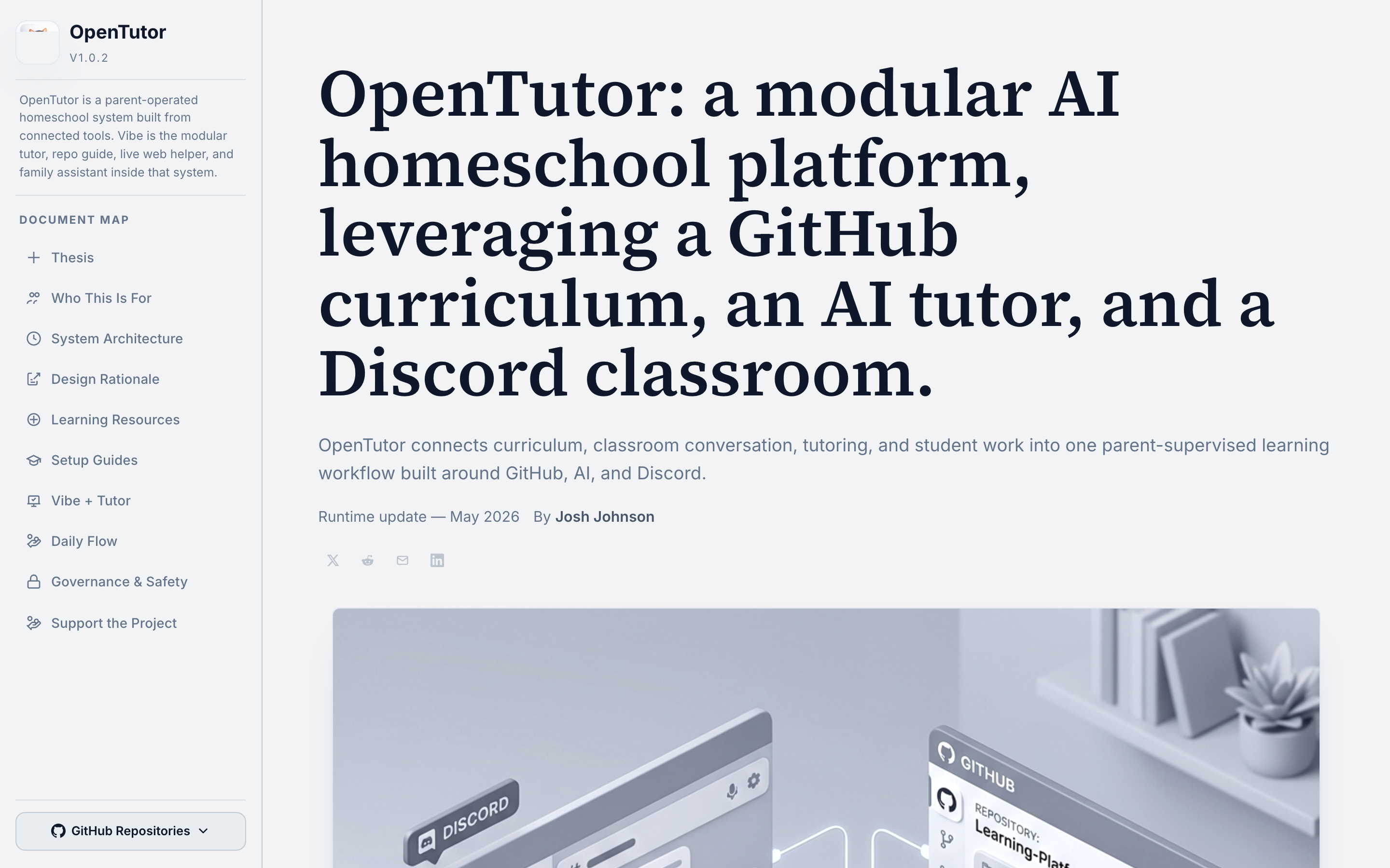 OpenTutor modular AI homeschool platform preview